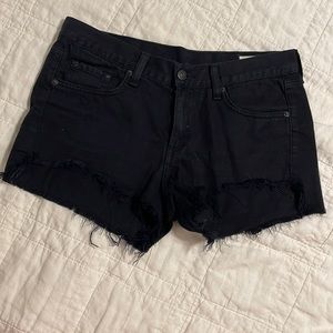 Rag & Bone Black Denim Shorts - Size 27
